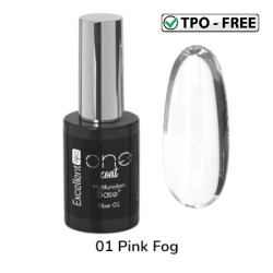 MULTIFUNCTION FIBER BASE - ONE COAT - EXCELLENT PRO - 11ml - Kleur: 01 Pink Fog