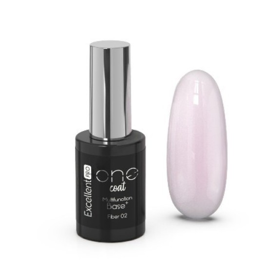 MULTIFUNCTION FIBER BASE - ONE COAT - EXCELLENT PRO - 11ml - Kleur: 02 Delicate Pink