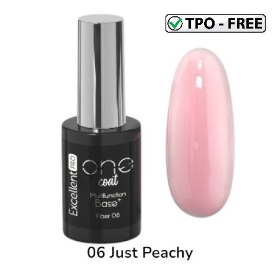 MULTIFUNCTION FIBER BASE - ONE COAT - EXCELLENT PRO - 11ml - Kleur: 06 Just Peachy