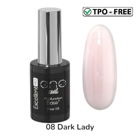MULTIFUNCTION FIBER BASE - ONE COAT - EXCELLENT PRO - 11ml - Kleur: 08 Dark Lady