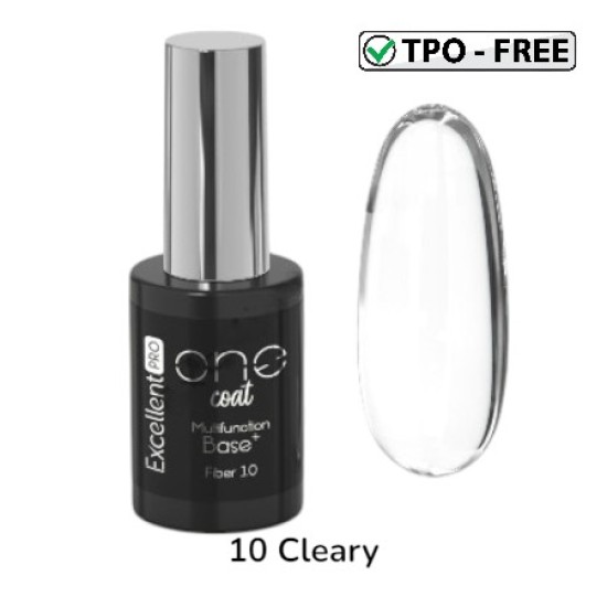 MULTIFUNCTION FIBER BASE - ONE COAT - EXCELLENT PRO - 11ml - Kleur: 10 Cleary