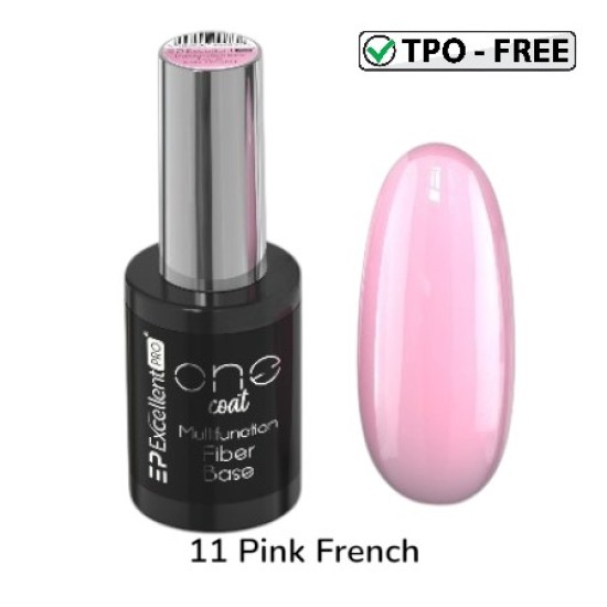 MULTIFUNCTION FIBER BASE - ONE COAT - EXCELLENT PRO - 11ml - Kleur: 11 Pink French