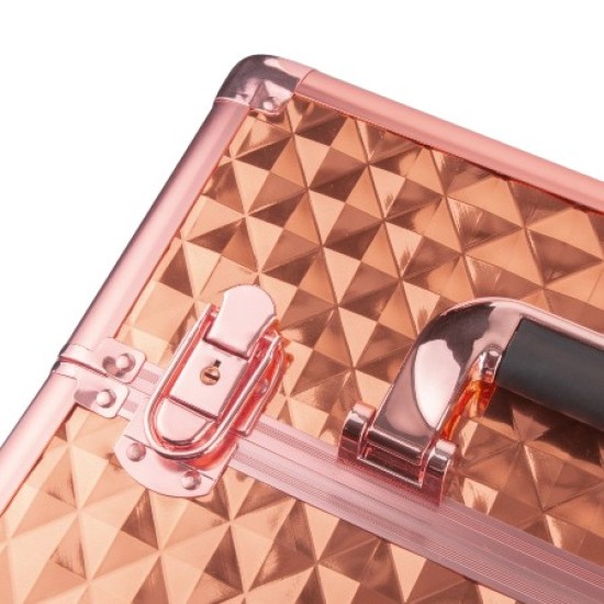 Manicure - Make-up-Koffer - Beauty Koffer XXXL 4 in 1 - Rose-Gold