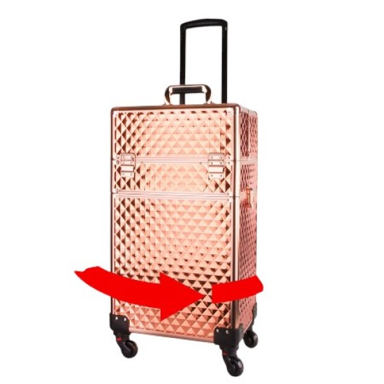 Manicure - Make-up-Koffer - Beauty Koffer XXXL 4 in 1 - Rose-Gold