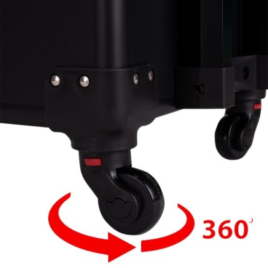 Manicure - Make-up-Koffer - Beauty Koffer XXXL 4 in 1 - Zwart