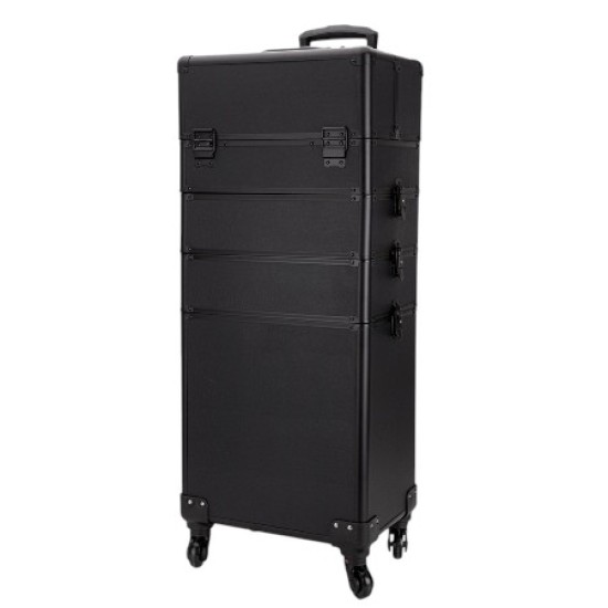 Manicure - Make-up-Koffer - Beauty Koffer XXXL 4 in 1 - Zwart