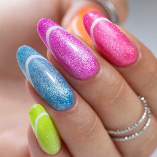 Molly Nails Neon Flashy Cat Eye gellak 8g: Nr. 174 / Paars