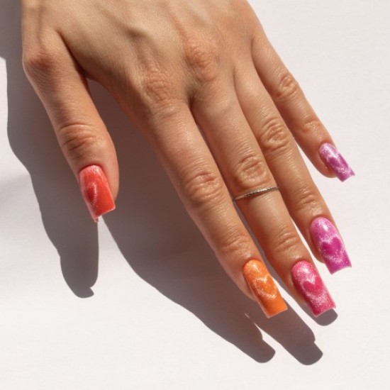 Molly Nails Neon Flashy Cat Eye gellak 8g: Nr. 172 / Roze