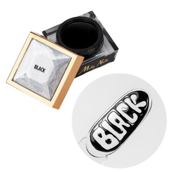 Creative Flow Color Gel - Molly Nails - 5g - Black