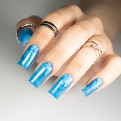 Crystal Glass - Gekleurde Top No Wipe - Molly Nails - 10g - Baby Blue