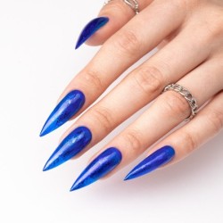 Crystal Glass - Gekleurde Top No Wipe - Molly Nails - 10g - Blue