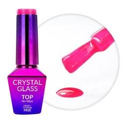 Crystal Glass - Gekleurde Top No Wipe - Molly Nails - 10g - Pink