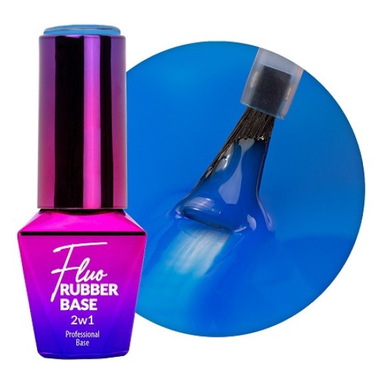 Rubber Base 2 in 1 Fluo Molly Lac - 10ml