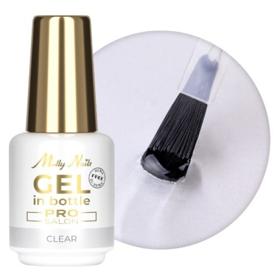 Gel in Bottle - Molly Nails - Pro Salon - Clear 15g Gel in Bottle - Molly Nails - Pro Salon - Clear 15g