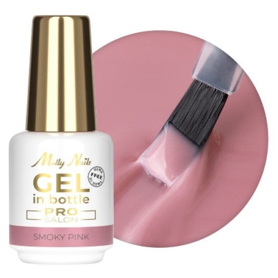 Gel in Bottle - Molly Nails - Pro Salon - Smoky Pink 15g Gel in Bottle - Molly Nails - Pro Salon - Smoky Pink 15g