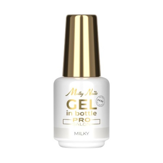Gel in Bottle - Molly Nails - Pro Salon - Milky 15g Gel in Bottle - Molly Nails - Pro Salon - Milky 15g