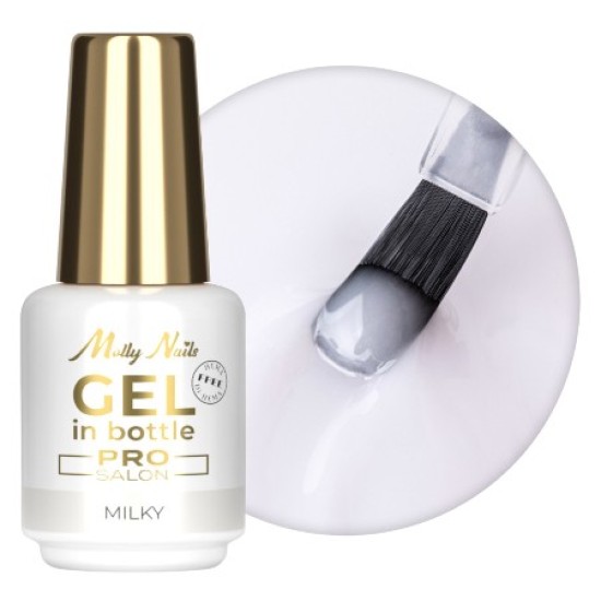 Gel in Bottle - Molly Nails - Pro Salon - Milky 15g Gel in Bottle - Molly Nails - Pro Salon - Milky 15g
