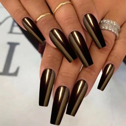 Glass Effect Nailart Nagelpoeder Molly Lac: Nr. 10 - Brown