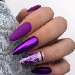 Glass Effect Nailart Nagelpoeder Molly Lac: Nr. 7 - Purple