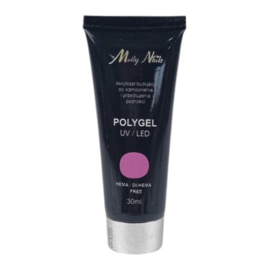 Polygel - Poly Acryl Gel - Molly Lac - Tube 30ml - Kleur: Peony