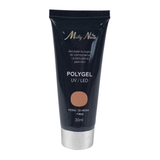 Polygel - Poly Acryl Gel - Molly Lac - Tube 30ml - Kleur: Light Brown