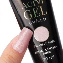 Polygel - Poly Acryl Gel - Molly Lac - Tube 30ml - Kleur: Sparkle Rose