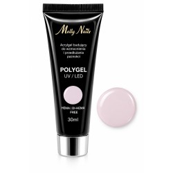 Polygel - Poly Acryl Gel - Molly Lac - Tube 30ml - Kleur: Natural