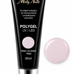 Polygel - Poly Acryl Gel - Molly Lac - Tube 30ml - Kleur: Natural
