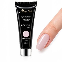 Polygel - Poly Acryl Gel - Molly Lac - Tube 30ml - Kleur: Natural