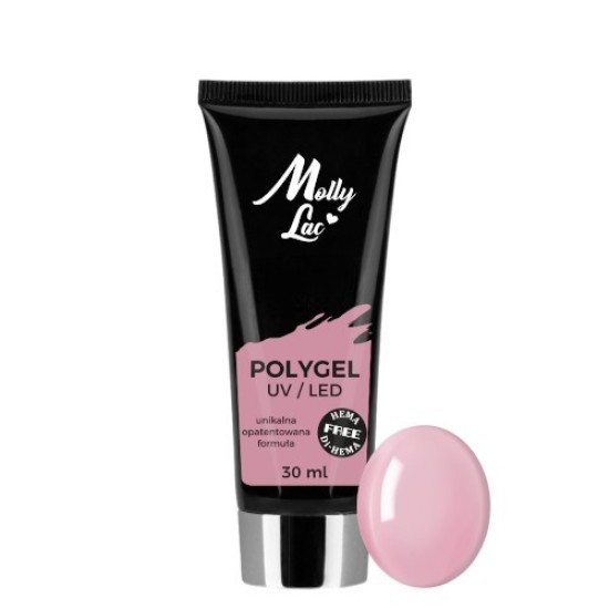 Polygel - Poly Acryl Gel - Molly Lac - Tube 30ml - Kleur: French Pink