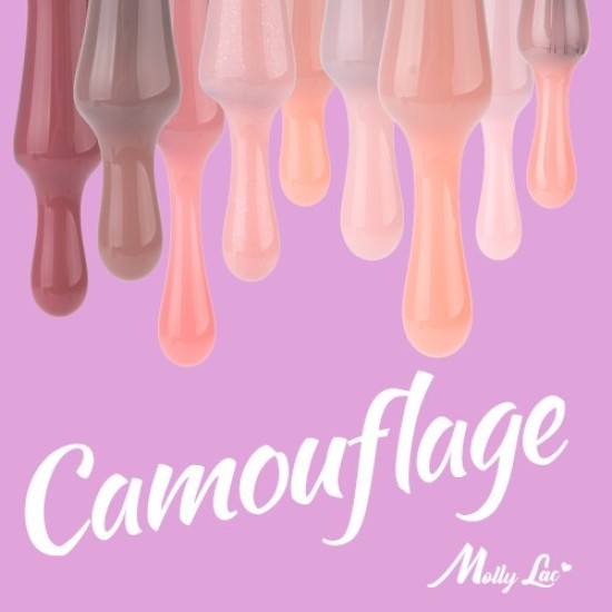 Rubber Base Molly Lac 2 in 1 Camouflage: Nr.3 Gently Fluidy