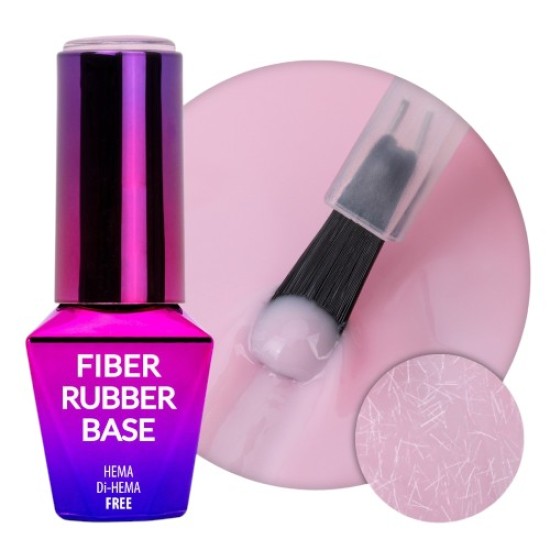 Rubber Fiber Base van MollyLac HEMA/Di-HEMA Free -10g Kleur: Angel Pink