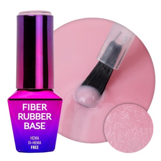 Rubber Fiber Base van MollyLac HEMA/Di-HEMA Free -10g Kleur: Faded Pink