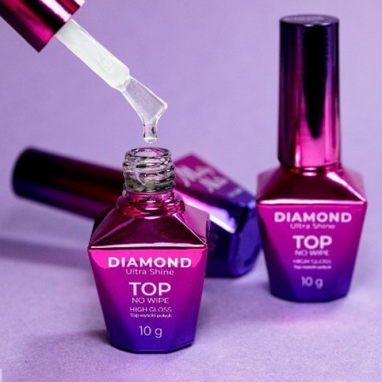 Diamond Ultra Shine Top Coat - No Wipe High Gloss - Molly Nails 10 g Diamond Ultra Shine Top Coat - No Wipe High Gloss - Molly Nails 10 g
