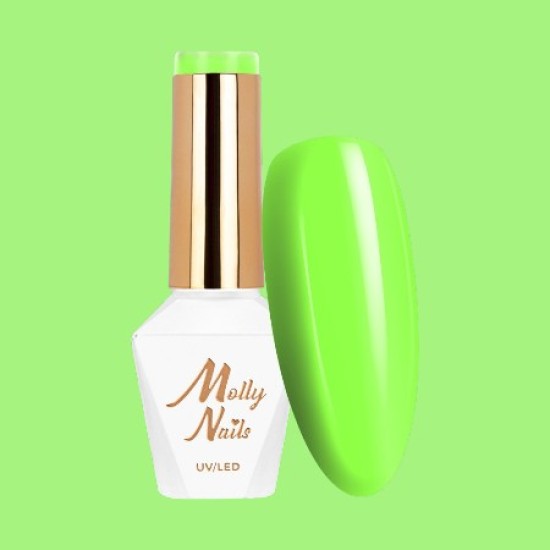 Molly Nails Vivid Vibes Gellak Collection 8g - Kleur: Nr. 282 Toxic Lime