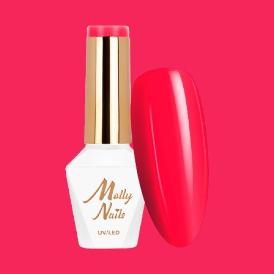 Molly Nails Vivid Vibes Gellak Collection 8g - Kleur: Nr. 284 Pink Riot