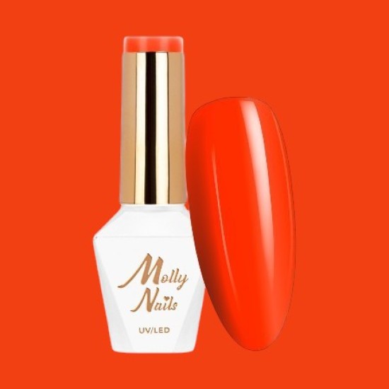 Molly Nails Vivid Vibes Gellak Collection 8g - Kleur: Nr. 285 Fire Rush