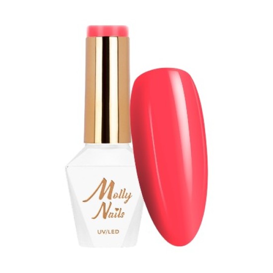 Molly Nails Vivid Vibes Gellak Collection 8g - Kleur: Nr. 286 Hot Coral
