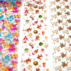 Transfer-Nagelfolie kerst box 10-stuks nr. 5 Transfer-Nagelfolie kerst box 10-stuks nr. 5