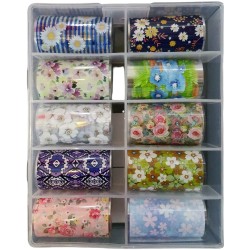 Transfer-Nagelfolie Bloemen Nr. 06 Transfer-Nagelfolie Bloemen Nr. 06