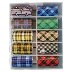 Transfer-Nagelfolie Ruitjes Transfer-Nagelfolie Ruitjes