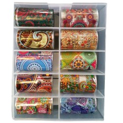 Transfer-Nagelfolie Variatie Box Nr. 07 Transfer-Nagelfolie Variatie Box Nr. 07