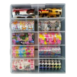 Transfer-Nagelfolie Variatie Box Nr. 08 Transfer-Nagelfolie Variatie Box Nr. 08