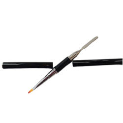 Gelpenseel en spatel ineen  zwart No. 6