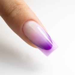 Nagelstickers Zelfklevend met kleurverloop - French - Ombre - French smile - Paars SD-1926