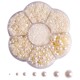 Half Pearls Nailart Decoration - Halve Parels voor nail art - Nagelsteentjes voor nail art - Doosje - Beige