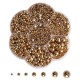 Half Pearls Nailart Decoration - Halve Parels voor nail art - Nagelsteentjes voor nail art - Doosje - Gold