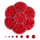 Half Pearls Nailart Decoration - Halve Parels voor nail art - Nagelsteentjes voor nail art - Doosje - Red