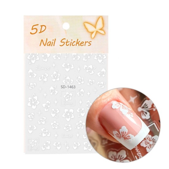 Nagelstickers - Nailart stickers - 5D zelfklevende bloemen - SD-1463