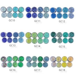 Nail Art Glitter Combinatie - Set van 4 potjes Nail Art Glitter Combinatie - Set van 4 potjes